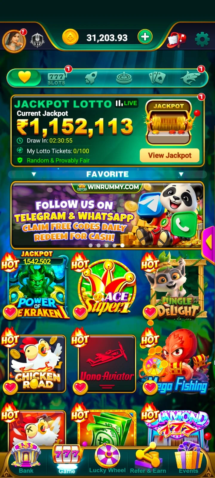 Gold Rummy gameplay screen 2026